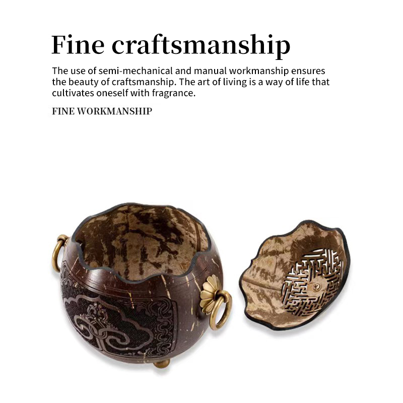 Coconut Shell Incense Burner