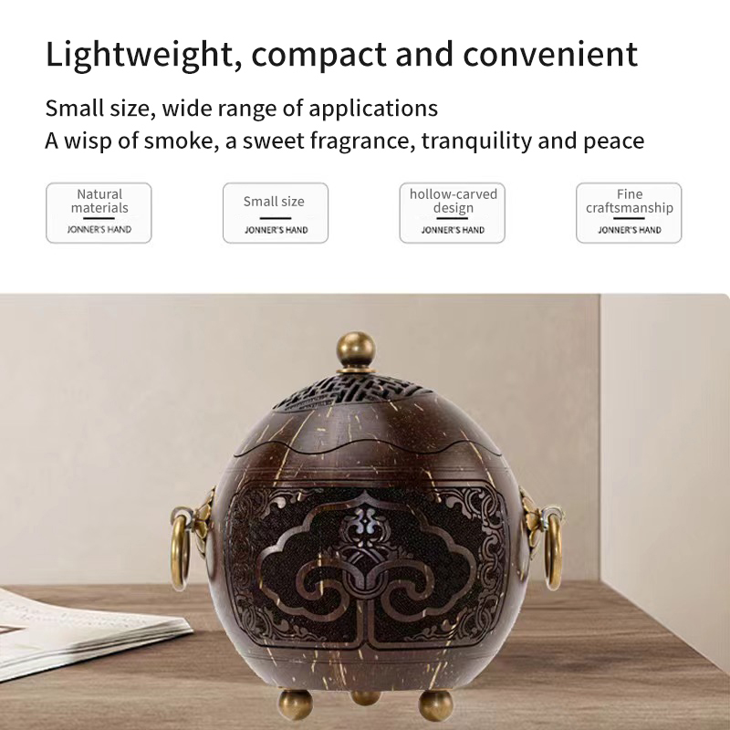 Coconut Shell Incense Burner
