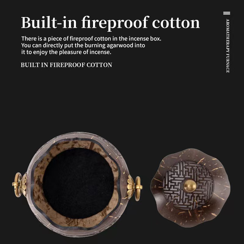 Coconut Shell Incense Burner